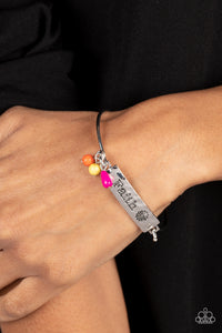 Bracelet Hook,Faith,Multi-Colored,Orange,Pink,Silver,Yellow,Flirting with Faith Pink ✧ Bracelet