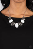 Patterned Paisley White ✧ Necklace
