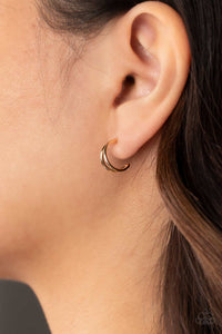 Earrings Hoop,Gold,Charming Crescents Gold ✧ Hoop Earrings