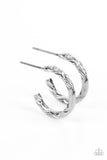 Triumphantly Textured Silver ✧ Hoop Earrings