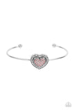 Stunning Soulmates Pink ✧ Heart Cuff Bracelet