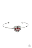 Stunning Soulmates Red ✧ Heart Cuff Bracelet