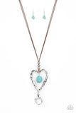 Santa Fe Sweetheart Blue ✧ Heart Lanyard Necklace