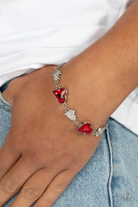 Bracelet Clasp,Hearts,Red,Valentine's Day,Cluelessly Crushing Red ✧ Heart Bracelet