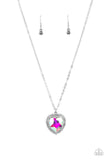 Sweethearts Stroll Multi ✧ Iridescent Heart Necklace