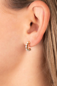 Earrings Hoop,Gold,Carefree Couture Gold ✧ Opalescent Hoop Earrings