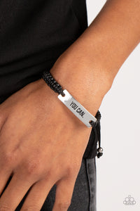 Black,Bracelet Knot,Inspirational,Silver,Urban Bracelet,Beyond Belief Black ✧ Urban Bracelet