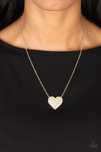 Gold,Hearts,Necklace Medium,Necklace Short,Sets,Valentine's Day,Spellbinding Sweetheart Gold ✧ Heart Necklace