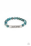 Just Pray Blue ✧ Stretch Bracelet