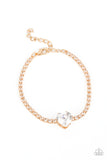 Bedazzled Beauty Gold ✧ Heart Bracelet