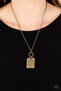 Brass,Faith,Necklace Short,Persevering Philippians Brass ✧ Necklace