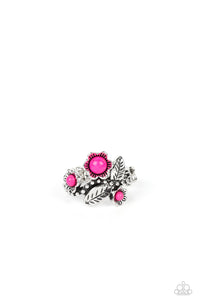Pink,Ring Skinny Back,Wonderland Wildflower Pink ✧ Ring