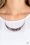 Bejeweled Baroness Purple ✧ Hematite Necklace