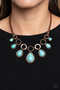 Copper,Necklace Short,Turquoise,Riverside Relic Copper ✧ Necklace