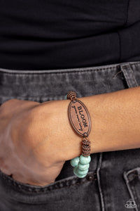 Bracelet Stretchy,Copper,Inspirational,Turquoise,Bedouin Bloom Copper ✧ Stretch Bracelet