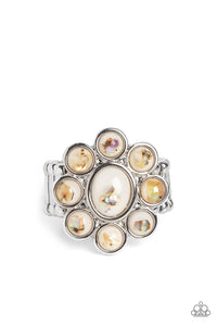 Iridescent,Ring Wide Back,White,Time to SHELL-ebrate White ✧ Iridescent Ring