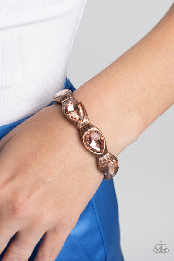 Formal Fanfare Copper ✧ Stretch Bracelet