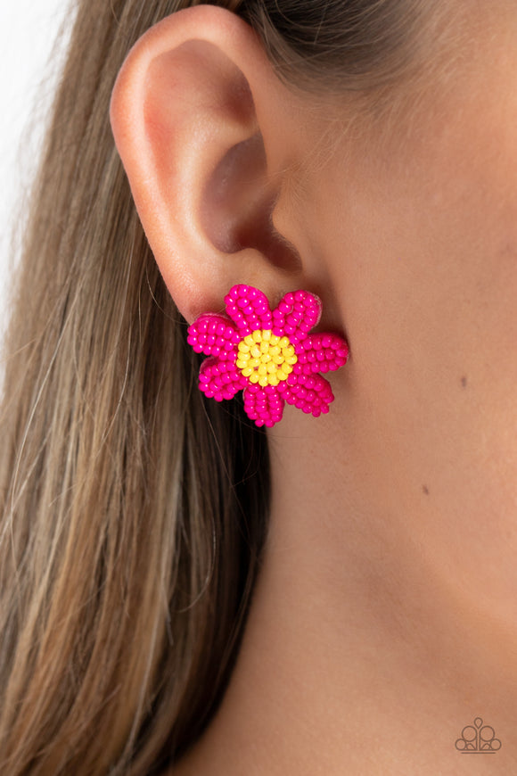 Sensational Seeds Pink ✧ Seed Bead Post Earrings