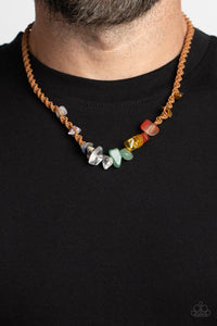 Blue,Brown,Green,Multi-Colored,Purple,Tiger's Eye,Urban Necklace,Chiseled Craving Brown ✧ Tiger's Eye Urban Necklace