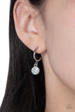 Bodacious Ballroom White ✧ Drop Hoop Earrings