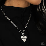 Mama Cant Buy You Love Silver ✧ Heart Necklace