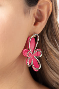 Earrings Post,Pink,Glimmering Gardens Pink ✧ Post Earrings