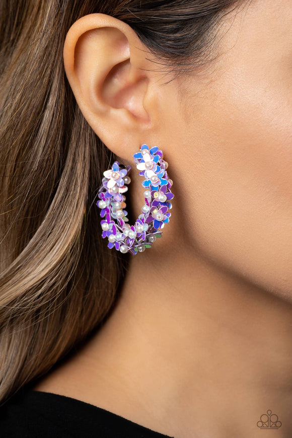 Fairy Fantasia Purple ✧ Hoop Earrings