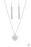 So This Is Love Purple ✧ Heart Necklace