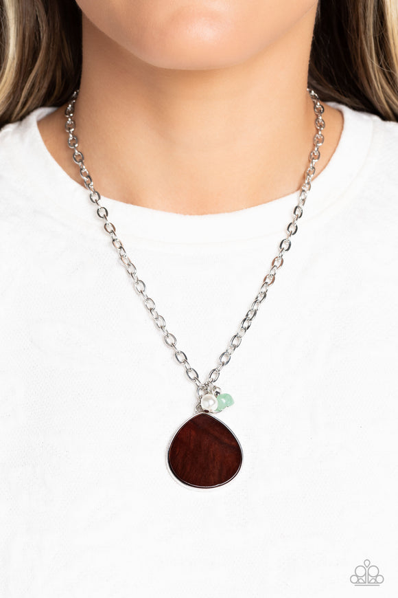 I Put A SHELL On You Brown ✧ Necklace