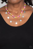 Rainbow Dash Pink ✧ Seed Bead Necklace