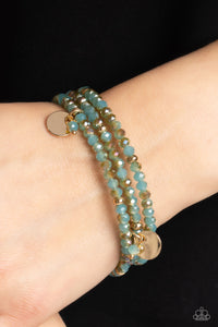 Blue,Bracelet Coil,Gold,Illusive Infinity Blue ✧ Coil Bracelet