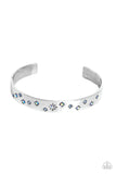 Starburst Shimmer Blue ✧Iridescent Cuff Bracelet