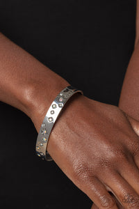 Bracelet Cuff,Iridescent,White,Starburst Shimmer White ✧ Iridescent Cuff Bracelet