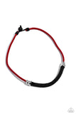 Corded Chivalry Red ✧ Urban Necklace