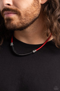 Black,Red,Urban Necklace,Corded Chivalry Red ✧ Urban Necklace