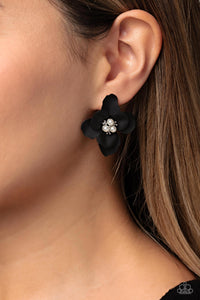 Black,Earrings Post,Favorite,Jovial Jasmine Black ✧ Post Earrings