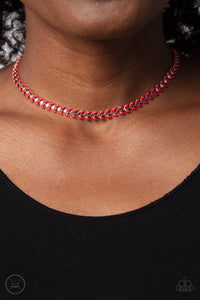 Necklace Choker,Necklace Short,Red,Grecian Grace Red ✧ Choker Necklace