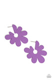 Flower Power Fantasy Purple ✧ Post Earrings
