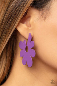 Earrings Post,Empower Me Pink,Exclusive,Purple,Flower Power Fantasy Purple ✧ Post Earrings