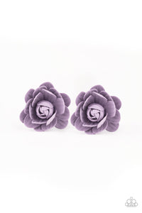 Flower Clip,Purple,Beautifully Budding Purple ✧ Flower Hair Clip