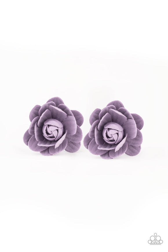Beautifully Budding Purple ✧ Flower Hair Clip Flower Hair Clip Accessory