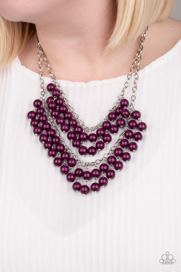 Bubbly Boardwalk Purple ✨ Necklace Short