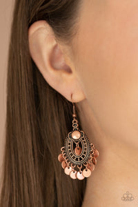 Copper,Earrings Fish Hook,Chime Chic Copper ✧ Earrings