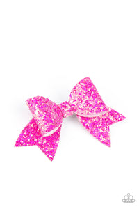 Hair Bow,Pink,Confetti Princess Pink ✧ Hair Bow Clip