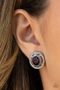 Earrings Clip-On,Purple,Cost A Fortune Purple ✧ Clip-On Earrings
