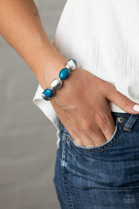 Blue,Bracelet Stretchy,Decadently Dewy Blue  ✧ Bracelet