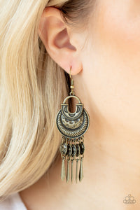 Brass,Earrings Fish Hook,Give Me Liberty Brass ✧ Earrings