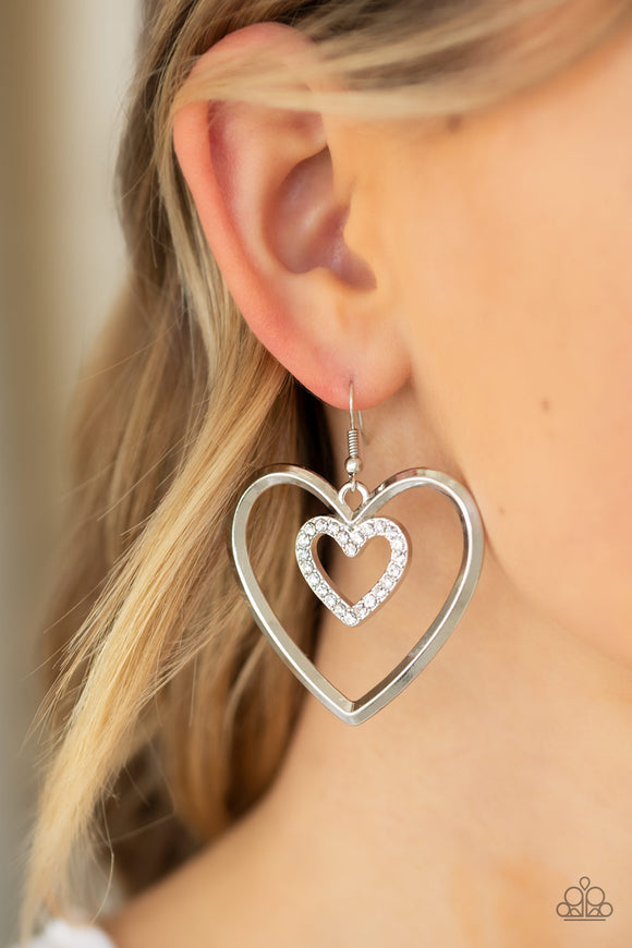 Heart Candy Couture White ✧ Earrings Earrings