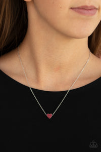 Hearts,Holiday,Necklace Short,Red,Valentine's Day,Hit Em Where It HEARTS Red ✧ Necklace