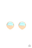 Marble Minimalist Blue ✧ Post Earrings Post Earrings